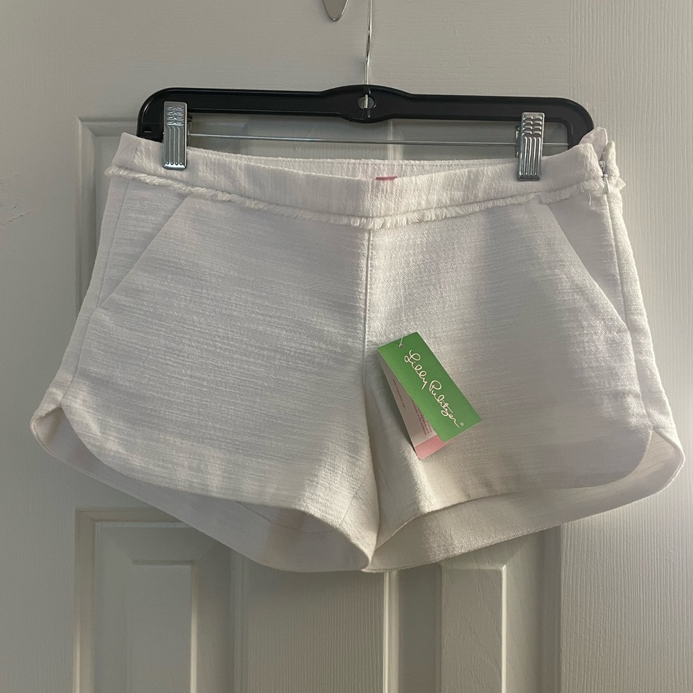 Lilly Pulitzer white shorts, size 0, never worn and tag still on!